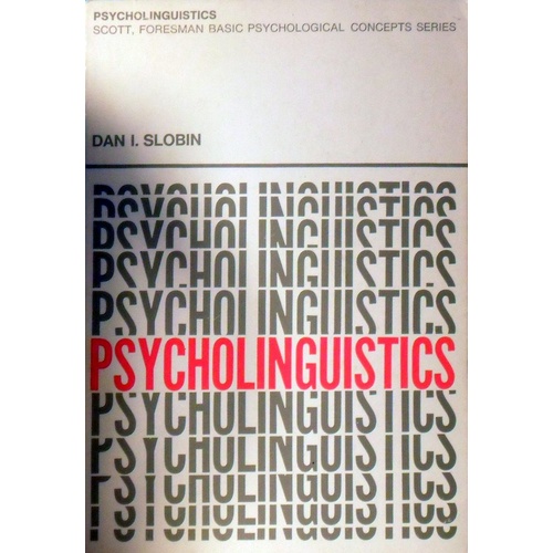 Psycholinguistics.