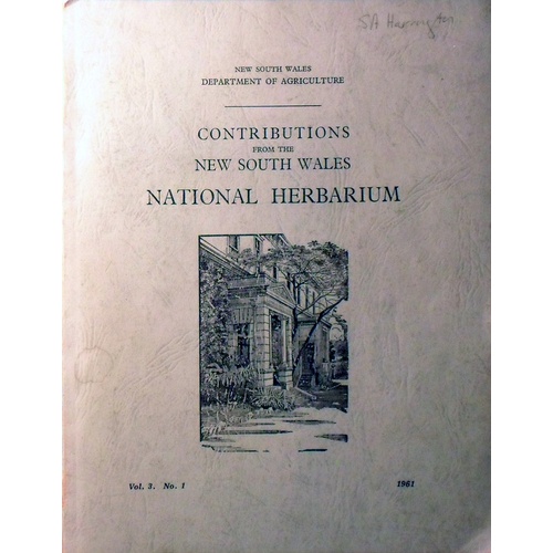 Contributions from the New South Wales National Herbarium