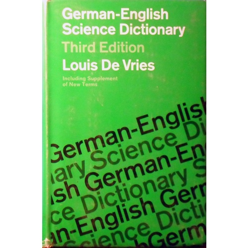 German English Science Dictionary